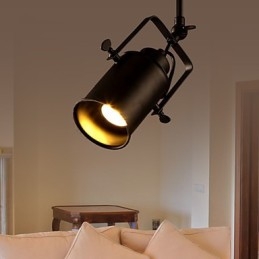 Applique da parete LED integrato 1 luce in metallo nero