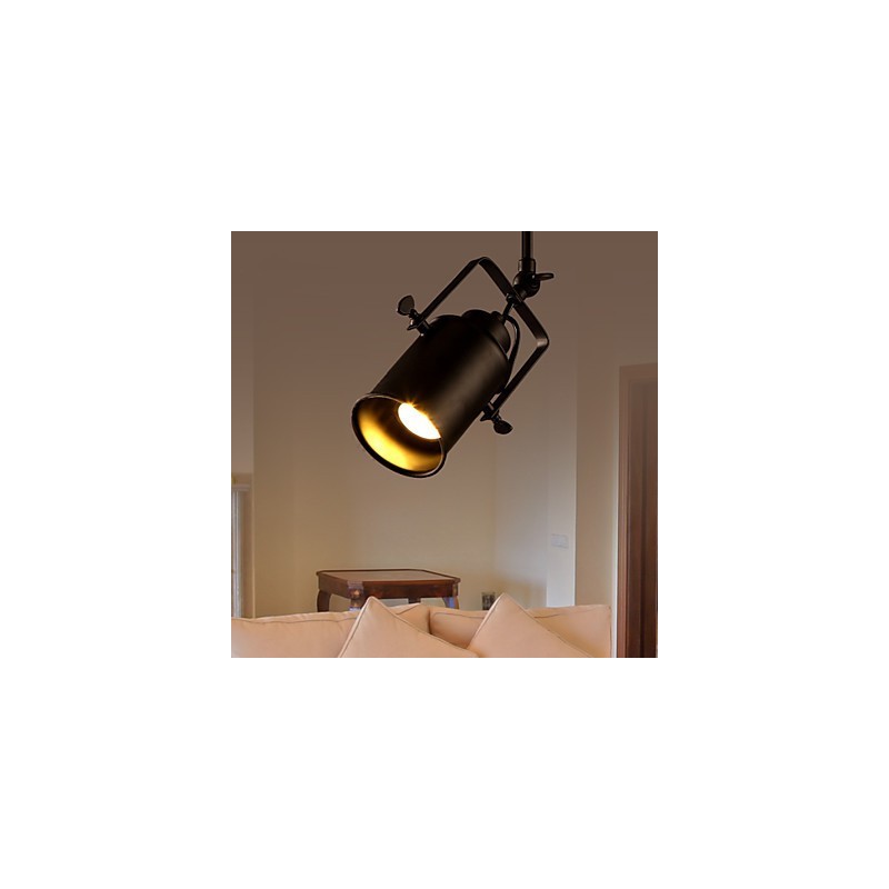 Applique da parete LED integrato 1 luce in metallo nero