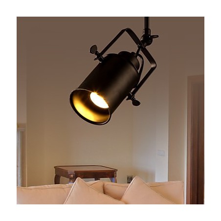 Applique da parete LED integrato 1 luce in metallo nero