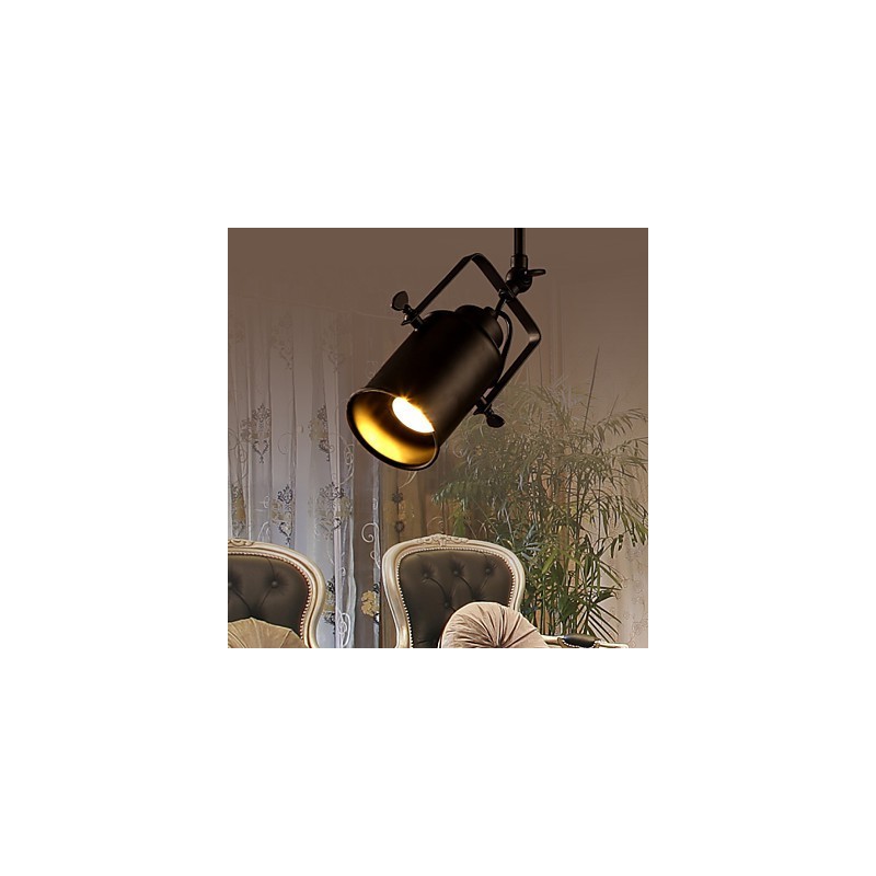 Applique da parete LED integrato 1 luce in metallo nero