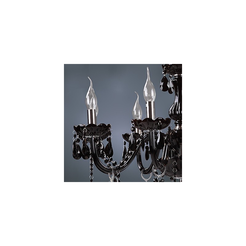 Lampadario moderno contemporaneo in cristallo elettroplaccato