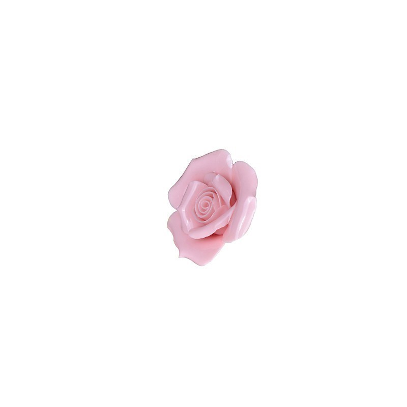 Plafoniera creativa a filo verde con paralume trasparente e decorazioni rosa in ceramica