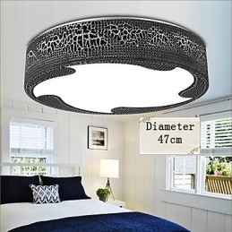 Plafoniera a filo moderna in metallo con 2 LED integrati 36 W