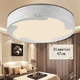 Plafoniera a filo moderna in metallo con 2 LED integrati 36 W