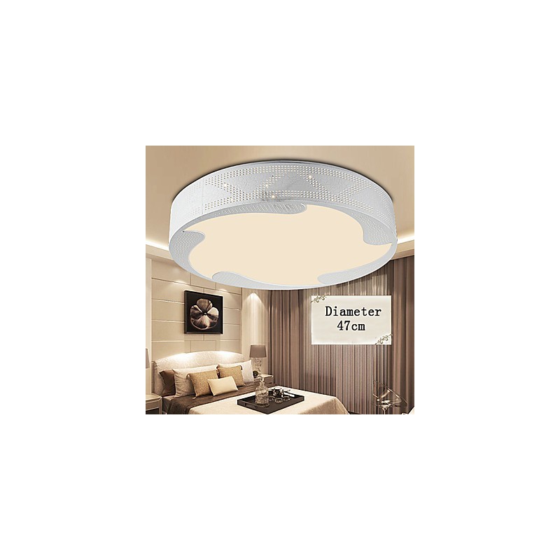 Plafoniera a filo moderna in metallo con 2 LED integrati 36 W