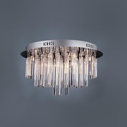 Lampadario moderno in cristallo con 12 luci