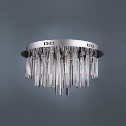 Lampadario moderno in cristallo con 12 luci