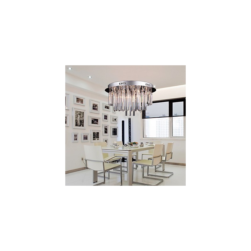 Lampadario moderno in cristallo con 12 luci