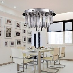 Lampadario moderno in cristallo con 12 luci