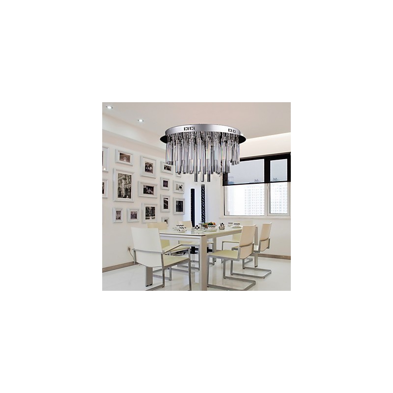 Lampadario moderno in cristallo con 12 luci