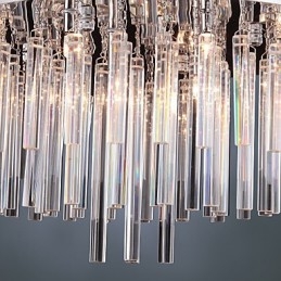 Lampadario moderno in cristallo con 12 luci