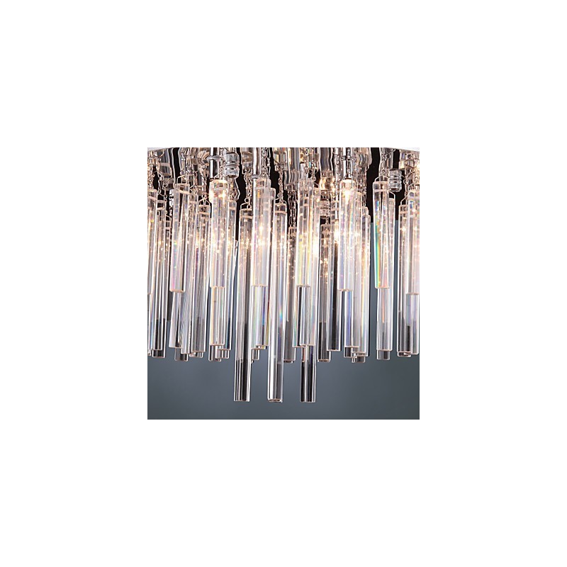 Lampadario moderno in cristallo con 12 luci