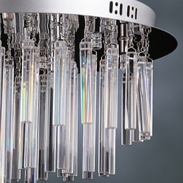 Lampadario moderno in cristallo con 12 luci