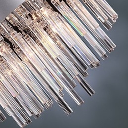 Lampadario moderno in cristallo con 12 luci