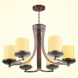 Lampadario classico in metallo dipinto stile retrò tradizionale