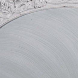 Plafoniera da soffitto bianca in vetro e resina intagliata stile classico europeo
