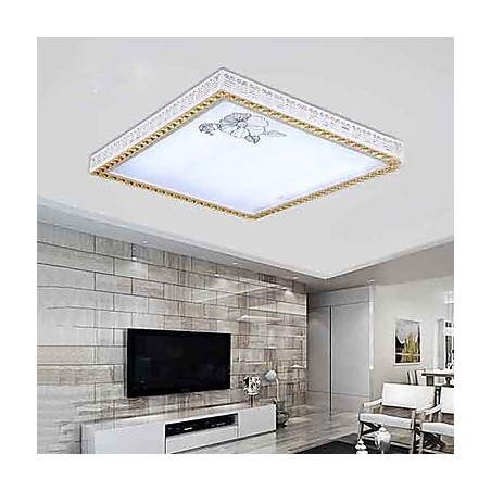 Plafoniera a filo LED moderna contemporanea in metallo bianco 40 cm