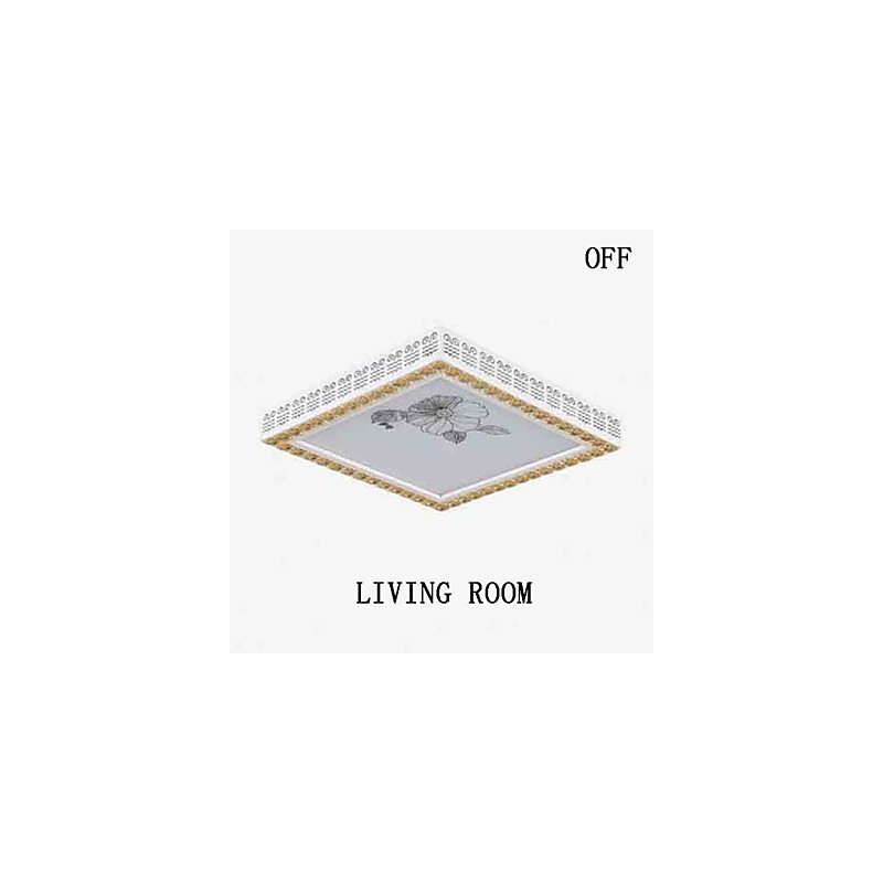 Plafoniera a filo LED moderna contemporanea in metallo bianco 40 cm