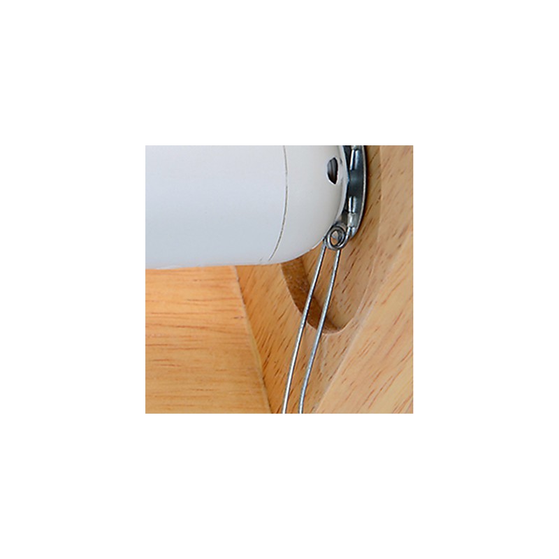 Plafoniera a filo mini moderna contemporanea in legno/bambù, 2 lampadine E26/E27