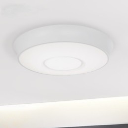 Plafoniera LED da soffitto moderna bianca 44 cm