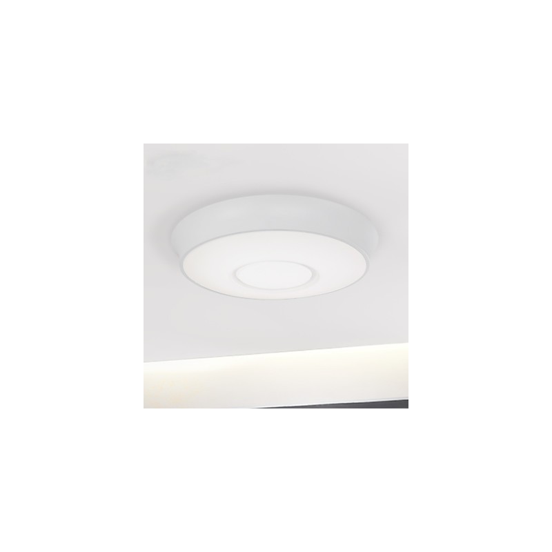 Plafoniera LED da soffitto moderna bianca 44 cm
