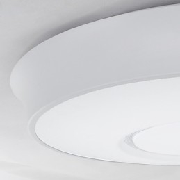 Plafoniera LED da soffitto moderna bianca 44 cm