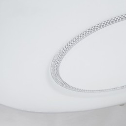 Plafoniera LED da soffitto moderna bianca 44 cm