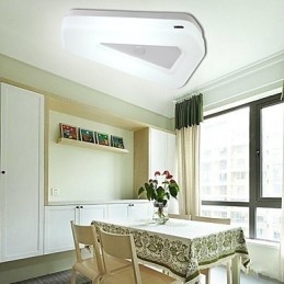 Plafoniera a filo moderna contemporanea in metallo bianca con lampadina inclusa