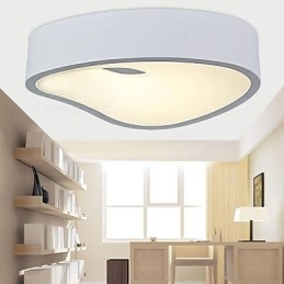 Lampada a soffitto a filo 1 luce moderna in metallo bianco e acrilico