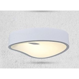Lampada a soffitto a filo 1 luce moderna in metallo bianco e acrilico