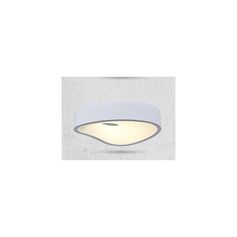 Lampada a soffitto a filo 1 luce moderna in metallo bianco e acrilico