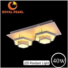 Lampada a sospensione lineare moderna in acrilico 40 W 3 lampadine