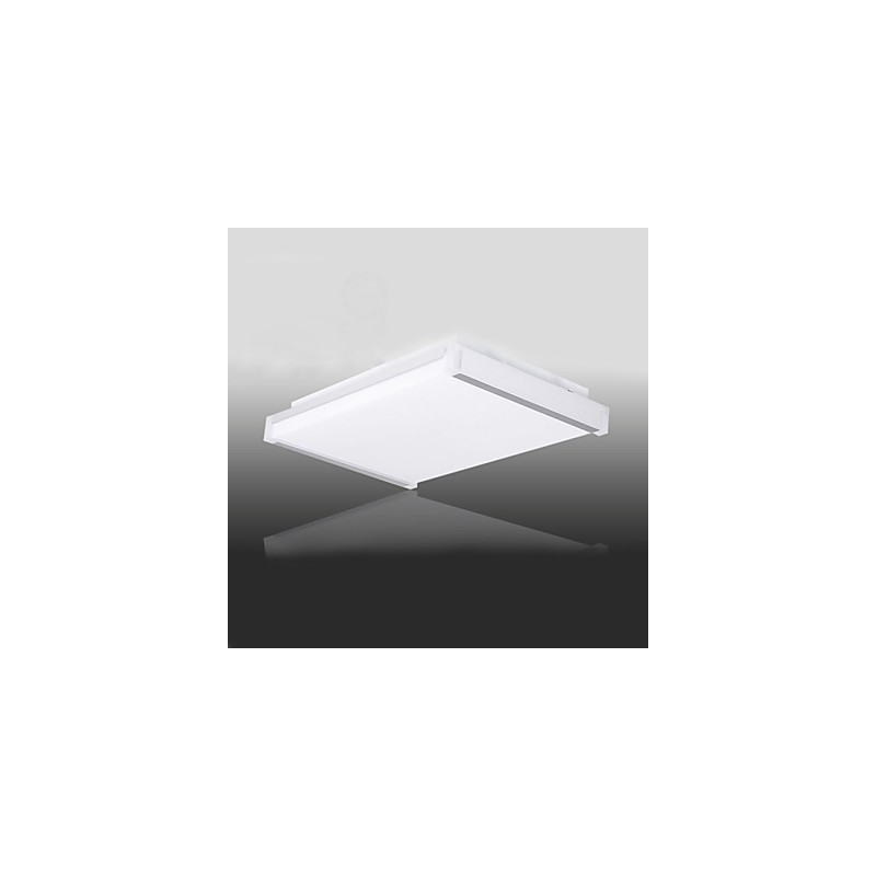 Plafoniera moderna contemporanea a filo bianca con 3 luci LED integrate