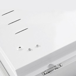 Plafoniera moderna contemporanea a filo bianca con 3 luci LED integrate