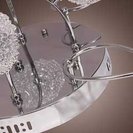 Plafoniera da soffitto G4 12 luci in ferro con paralumi in alluminio