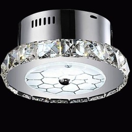 Plafoniera moderna a filo 1 luce in cristallo