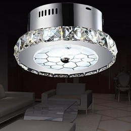 Plafoniera moderna a filo 1 luce in cristallo
