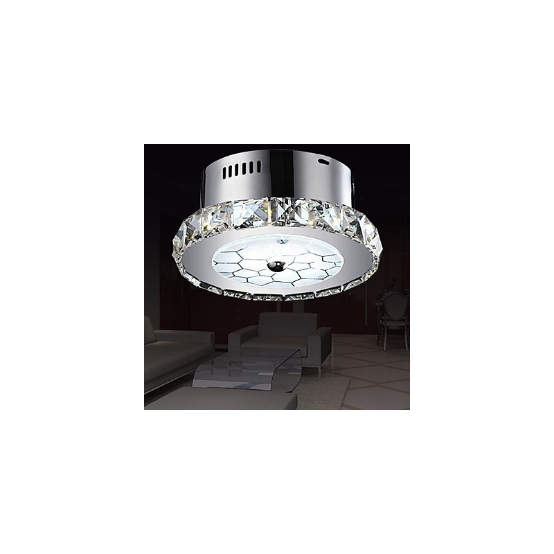 Plafoniera moderna a filo 1 luce in cristallo