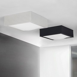 Plafoniera moderna contemporanea da montaggio a filo con 3 luci LED integrate