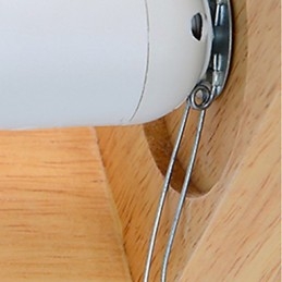 Plafoniera a filo moderna mini in bambù e legno, gialla, 2 luci E26/E27