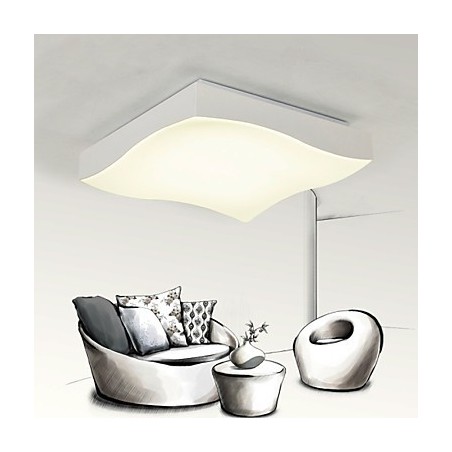 Plafoniera da soffitto moderna 1 luce LED integrato 40 cm