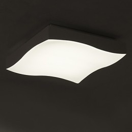 Plafoniera da soffitto moderna 1 luce LED integrato 40 cm