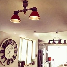 Faretti a filo vintage in metallo stile country