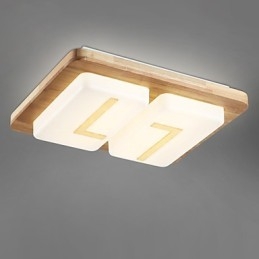 Plafoniera a filo mini moderna contemporanea in legno e bambù