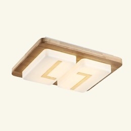 Plafoniera a filo mini moderna contemporanea in legno e bambù
