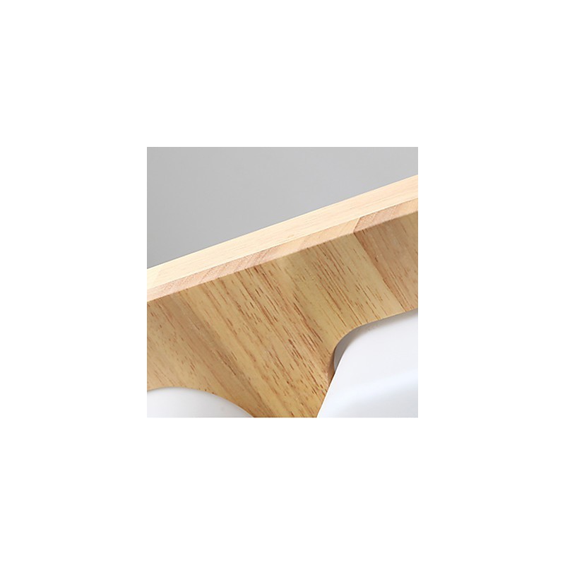 Plafoniera a filo mini moderna contemporanea in legno e bambù