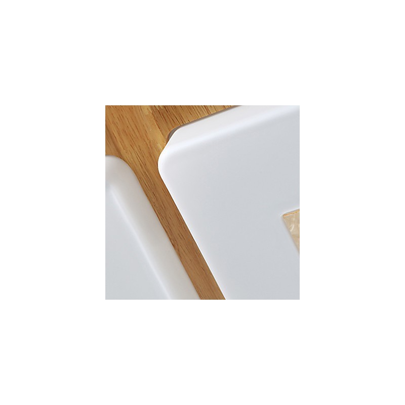 Plafoniera a filo mini moderna contemporanea in legno e bambù