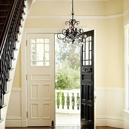 Lampadario classico in cristallo, metallo, 1 livello, E12/E14, 55 cm