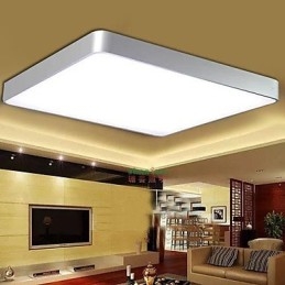 Plafoniera a filo moderna contemporanea in metallo, LED integrato 18 W, 45 cm
