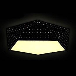 Plafoniera a filo in metallo nero moderno contemporaneo E26/E27 1 lampadina